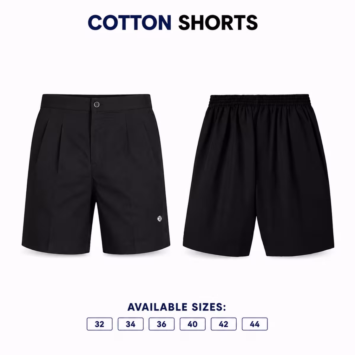 Athlete Mens Cotton Shorts in Black, image 11
