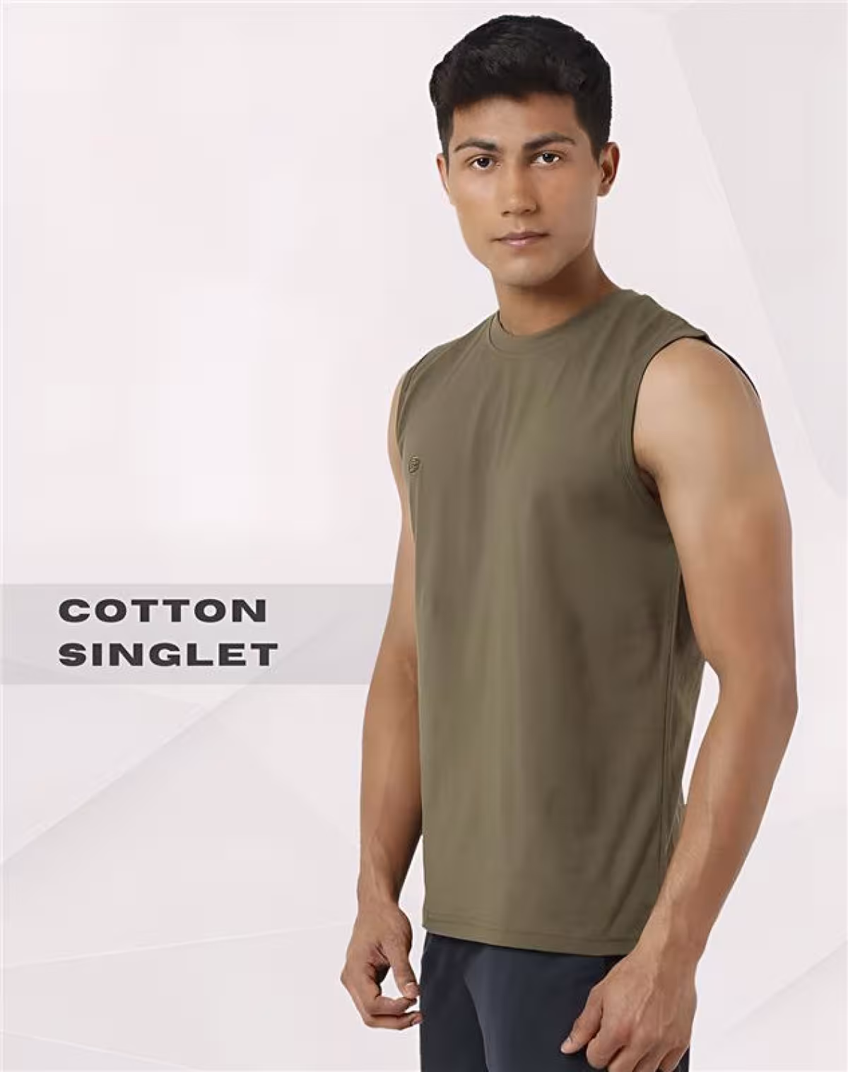 Athlete Mens Pure Cotton Singlet